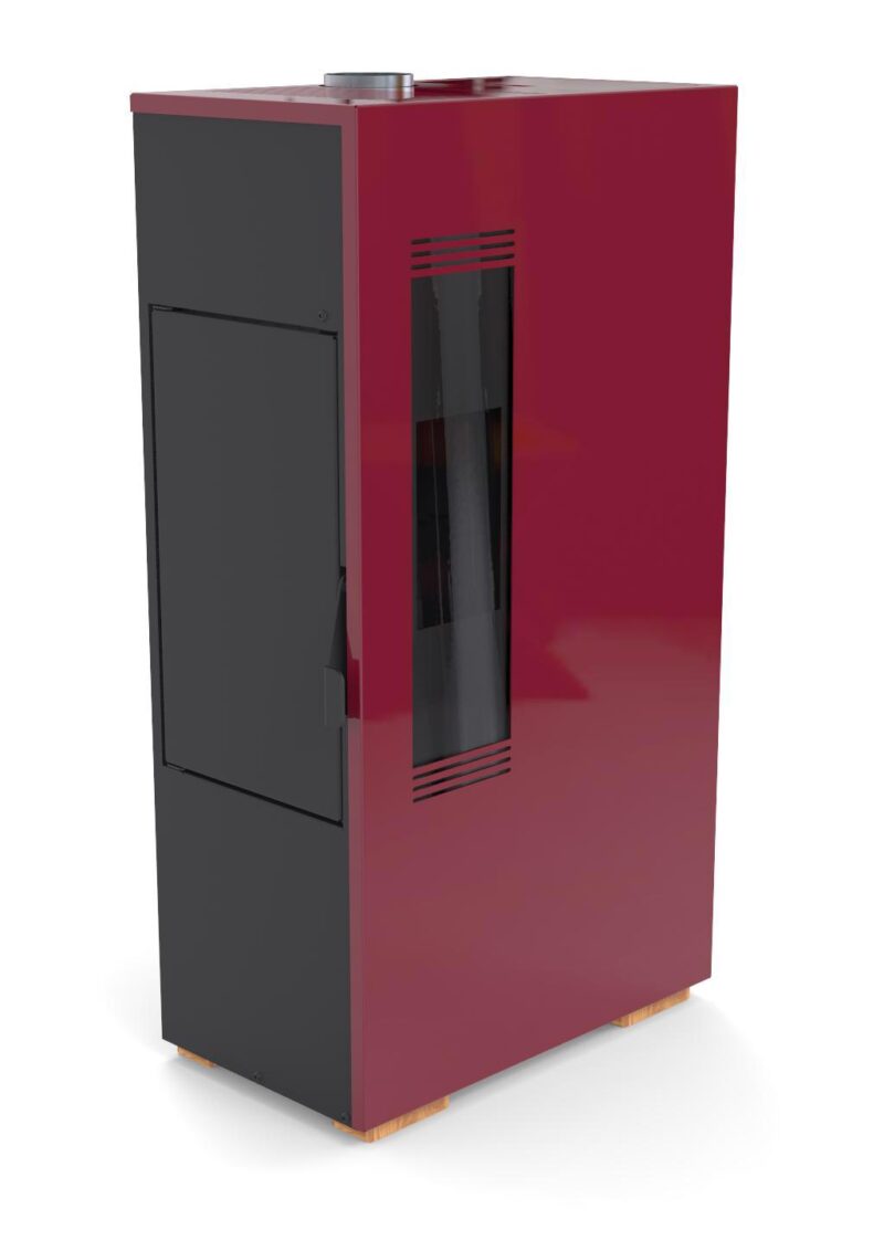 Estufa a Pellet Artel Pasillo Power 5 KW con control remoto, ventilador silencioso y modo económico.