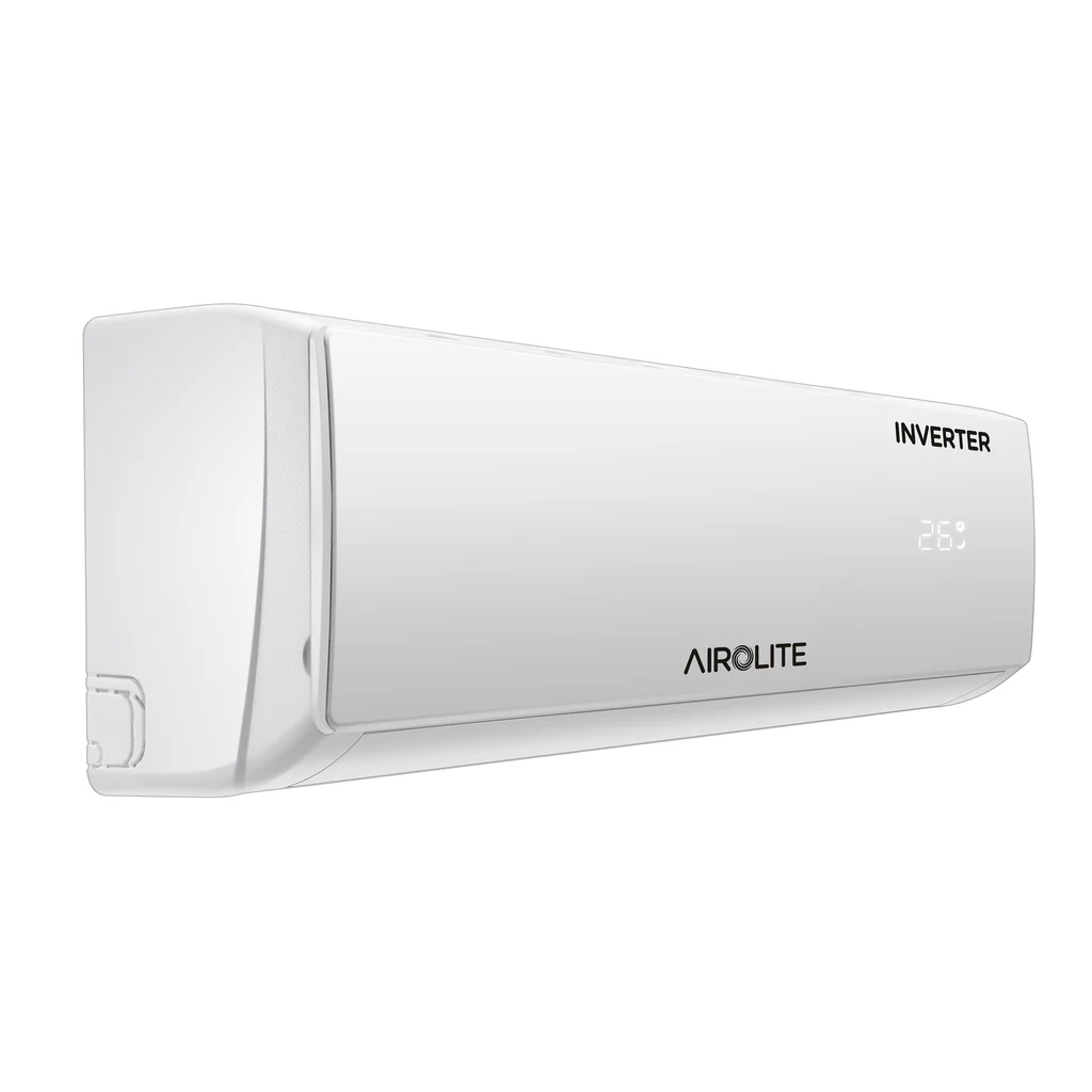 Aire Acondicionado Split Muro Inverter R410A Airolite con tecnología Inverter, refrigerante ecológico y control Wi-Fi.