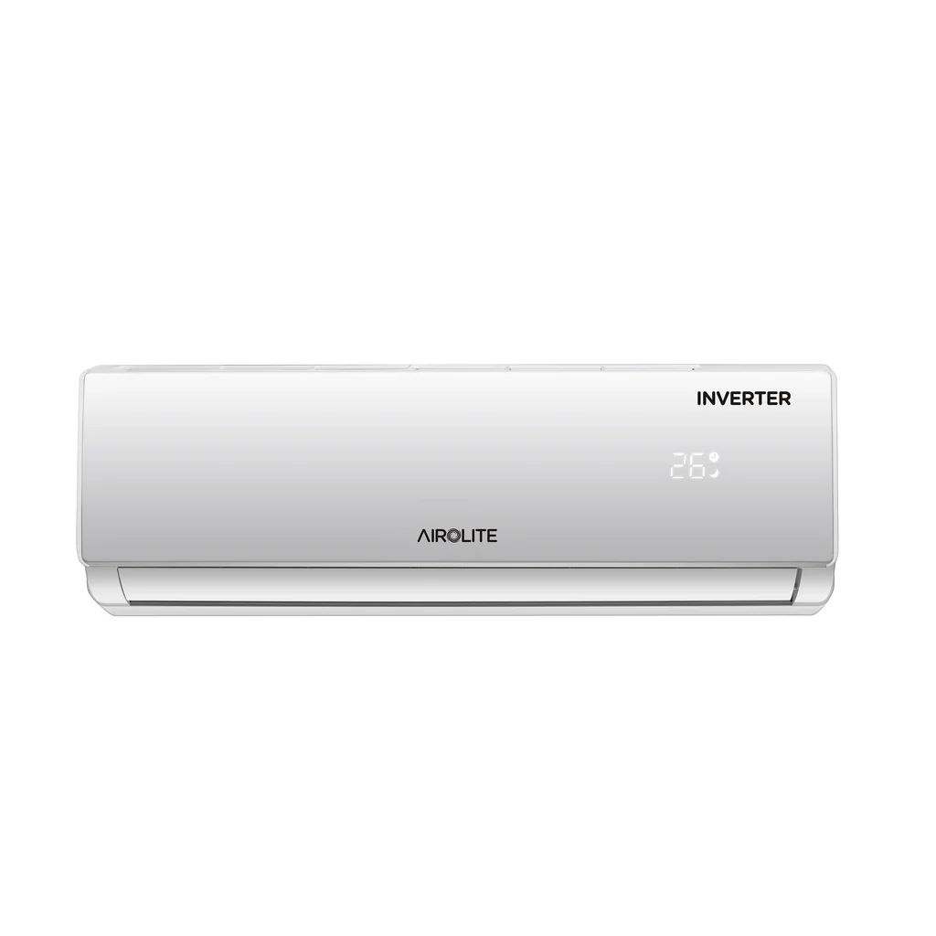 Aire Acondicionado Split Muro Inverter R410A Airolite con tecnología Inverter, refrigerante ecológico y control Wi-Fi.