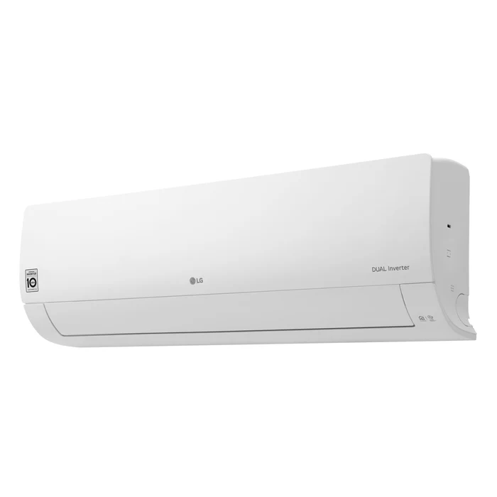 Aire Acondicionado Split Dual Inverter LG con Wi-Fi, funcionamiento silencioso y ahorro energético.