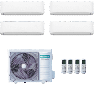 Multi-Split Hisense R32 Wifi Inverter x 4 unidades